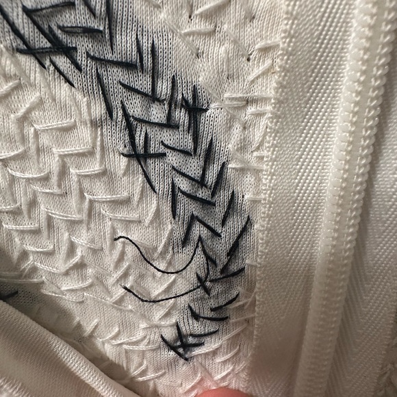 Vintage Creative Creations silk beaded black & white rose sequin dress - Picture 8 of 12